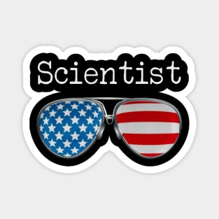 AMERICA PILOT GLASSES SCIENTIST Magnet