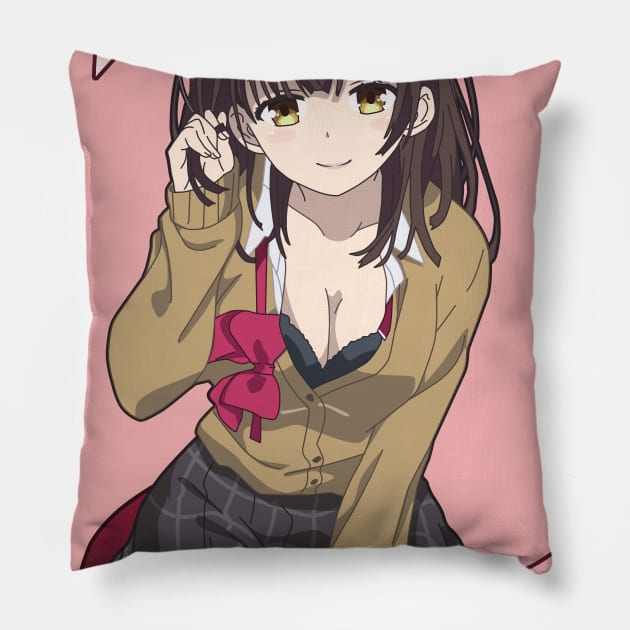 Higehiro - Saya Ogiwara V1 Pillow by Dokey4Artist