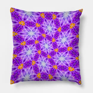 Pretty Purple Flower Pattern Pillow