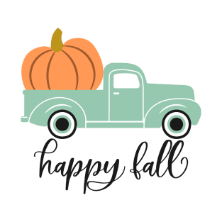 Happy Fall  Pumpkin Truck T-Shirt
