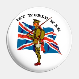 UK military english soldier Pin