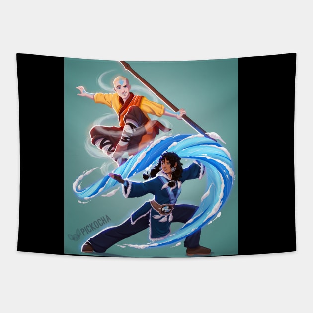 Piper Mclean and Jason Grace ATLA Tapestry by Pickocha