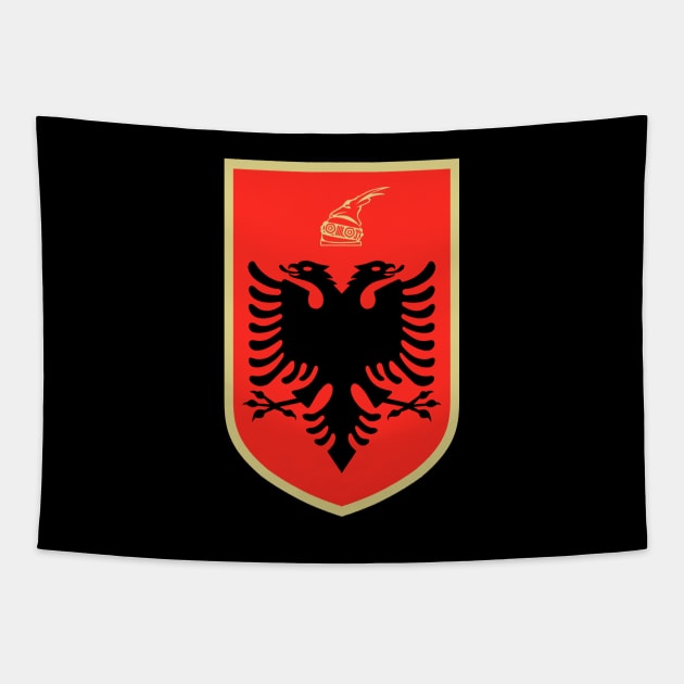 Albania Tapestry by Wickedcartoons