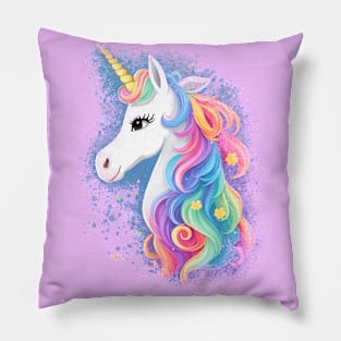Rainbow Unicorn Pillow