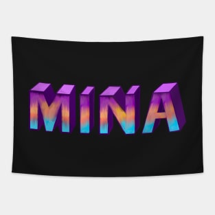 Top 10 best personalised gifts 2022  - Mina - personalised,personalized custom name in ombre Tapestry