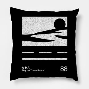 Stay On These Roads / Minimalist Graphic Fan Artwork Design Pillow