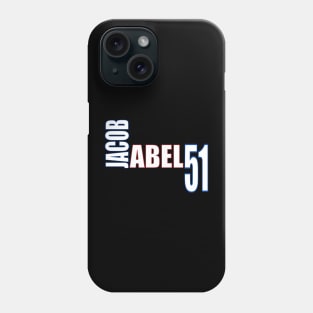 Jacob Abel '23 white text Phone Case