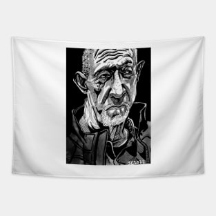 Mike Ehrmantraut "No Half Measures" portrait (original) Tapestry