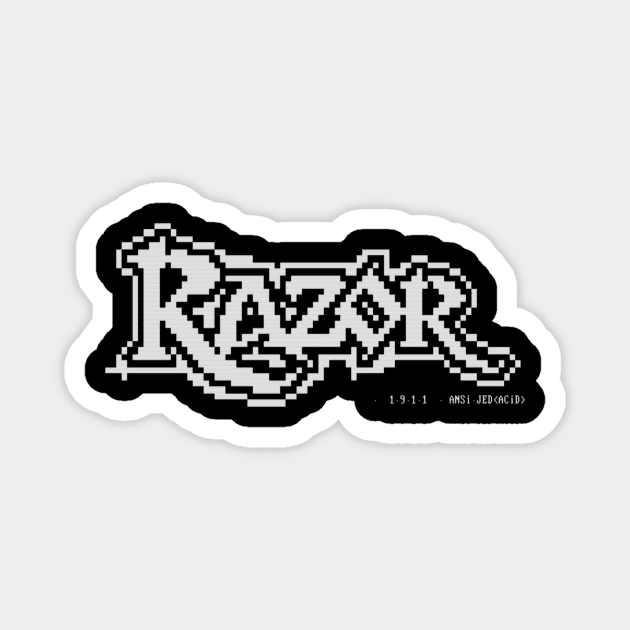 razor logo Magnet by gish