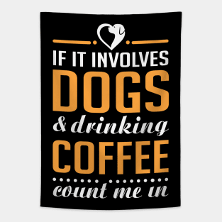 Dogs and Coffee Tapestry