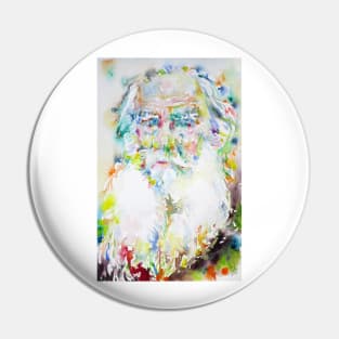 LEO TOLSTOY watercolor portrait .5 Pin