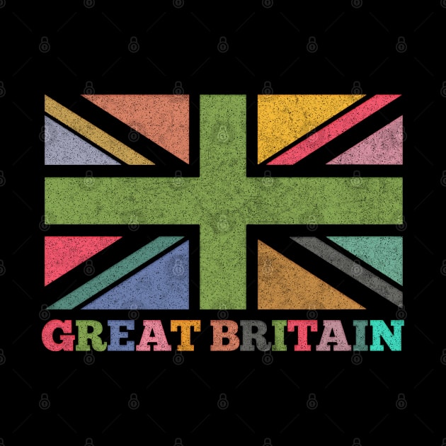 Great Britain / Faded Style Multi-cultural Union Jack Design by DankFutura