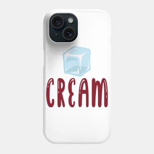 Ice cream, ice cube Phone Case