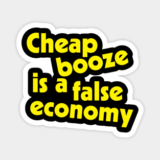 Cheap Booze // Funny Christopher Hitchens Quote Magnet