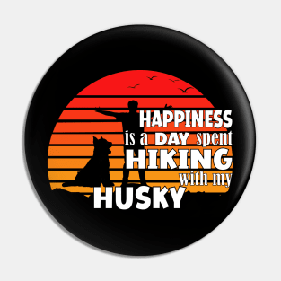 Happiness is a day spent hiking with my husky dog Pin