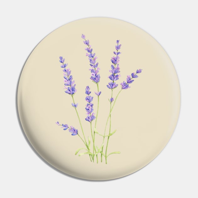 Lavender flower Pin by La Bemol