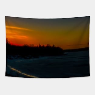 Sunset in Alberta Tapestry