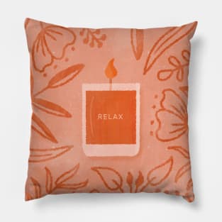 Scented Candle (Orange) Pillow