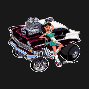 FAST FOOD 1956 chevy GASSER T-Shirt