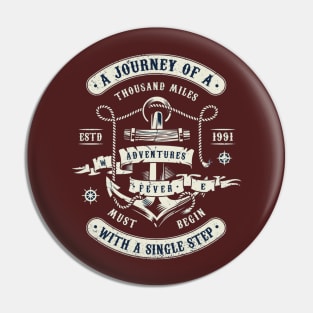 A journey of a thousand miles Pin