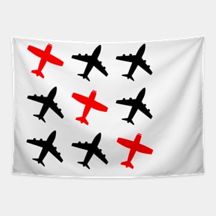 Airplane Tic Tac Toe Tapestry