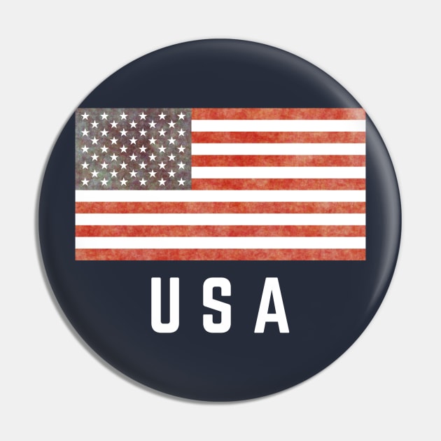 USA American Flag Pin by victoriashel