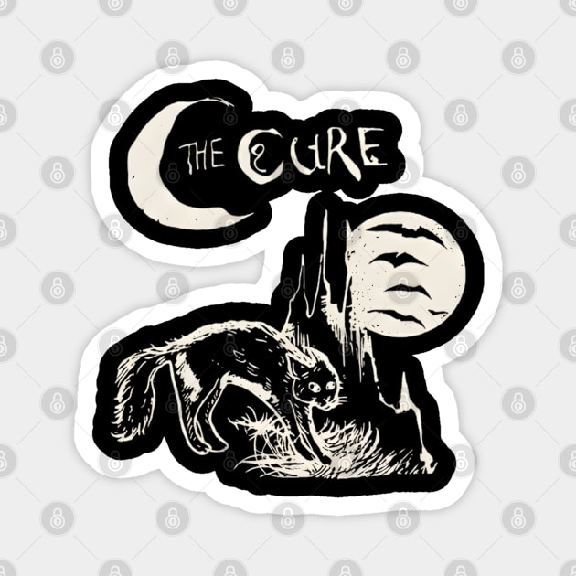 The-Cure-Band-Vintage Magnet by dtr_art