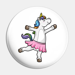 Unicorn is dancing at the ballet Pin