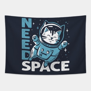 Need Space Cat Tapestry
