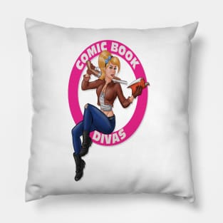 COMIC BOOK DIVAS LOGO SHIRT Pillow