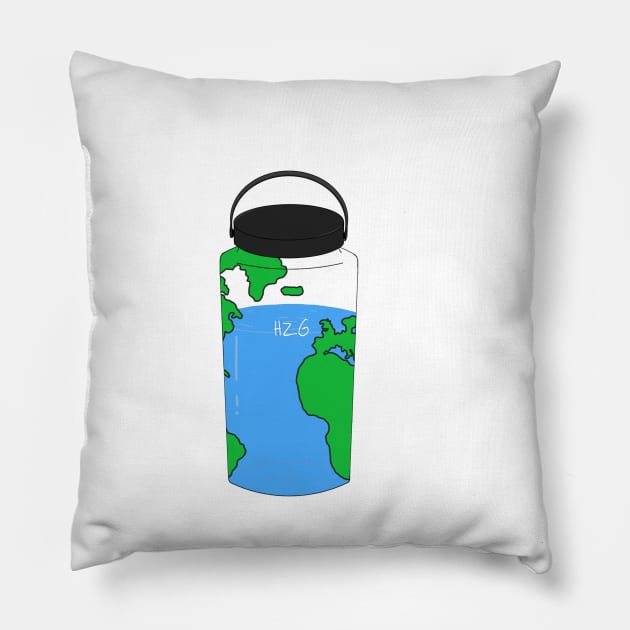 HZG Earth Juice Bottle Pillow by HumanZombies