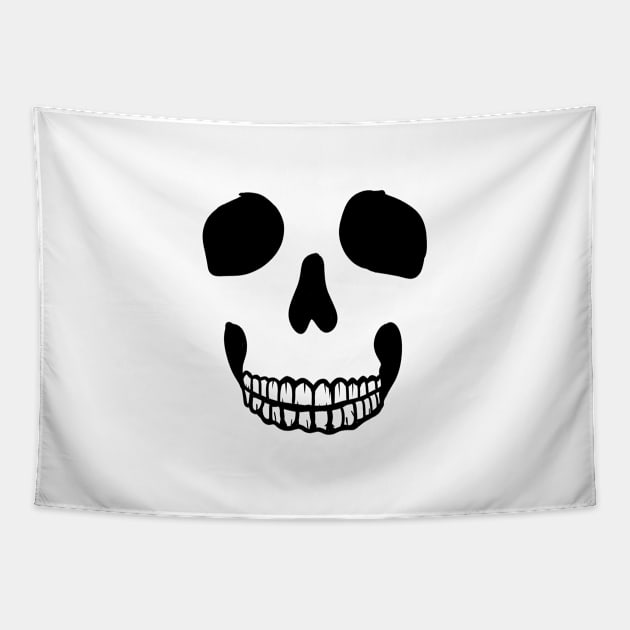 Halloween Skull Tapestry by FerMinem