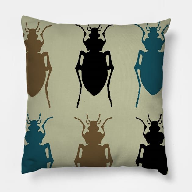 Beetles Pillow by vBookvah