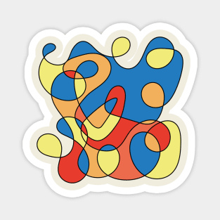 Surreal Shapes (Miro Inspired) Magnet