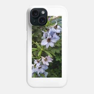 Light blue delphinium blossoms Phone Case