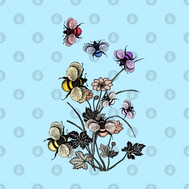 Pangender Bee Swarm by Fusti