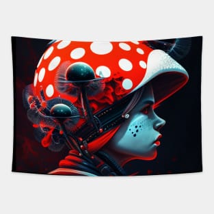 Mushroom girl 25 Tapestry