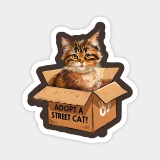 Adopt a Street Cat Magnet