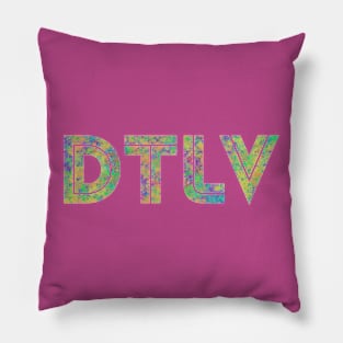 Downtown Las Vegas DTLV Gamer Splatter Pillow