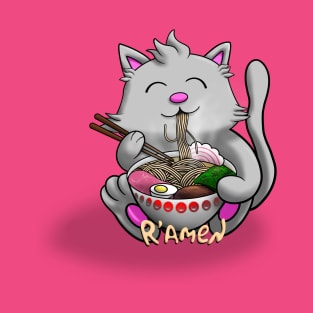 Ramen Noodle Cat T-Shirt