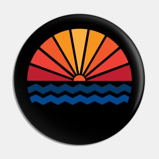 Retro sunset Pin