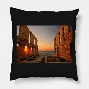 The twilight of the old tanneries - Samos island Pillow