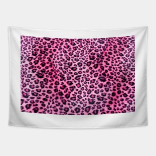 Black and Pink Leopard Spots Pattern Tapestry