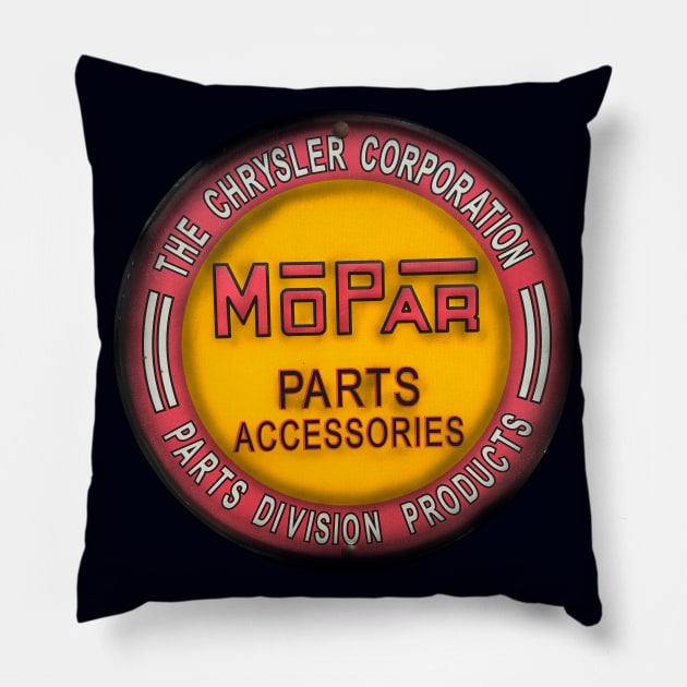 MOPAR Sign Pillow by CreativePhil