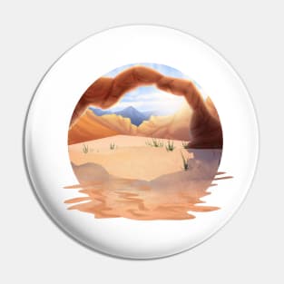 Desert Rock Arch (Circle Version) Pin
