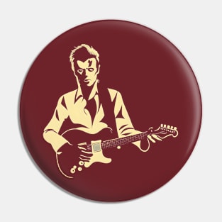 guitarist vintage Pin