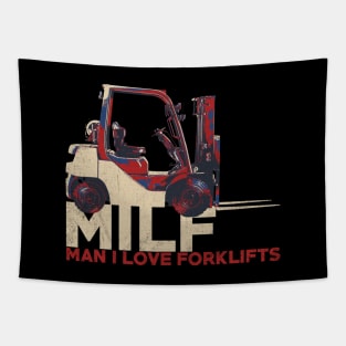 Man I Love Forklifts Tapestry