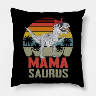 Vintage Mamasaurus Dinosaur Pillow