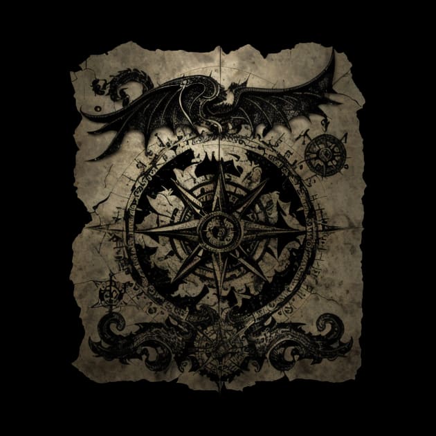 Blackbeard's Dragon Treasure Scroll by HideTheInsanity
