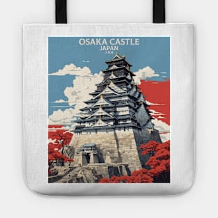 Osaka Castle Japan Vintage Poster Tourism Tote